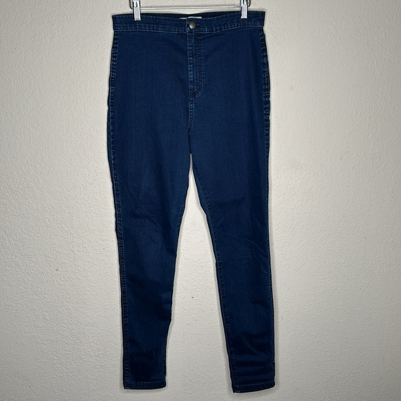 NWOT American Apparel The Easy Jean High Rise Stretch Skinny Blue Size Large - Picture 15 of 16